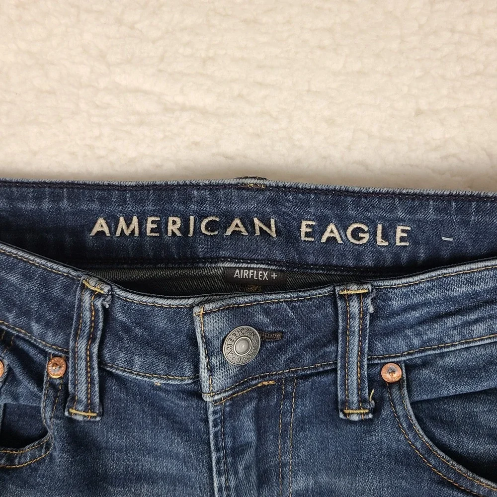 American Eagle‎ Jeans Mens 30x30 Blue Athletic Fit Airflex + Dark Wash Denim